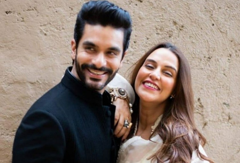Actor Angad Bedi and actress Neha Dhupia