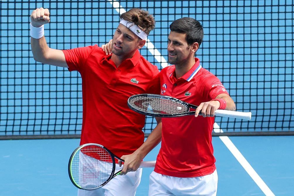 Rafael Nadal Sidelined, Team Novak Djokovic Wins To Open ATP Cup Defense