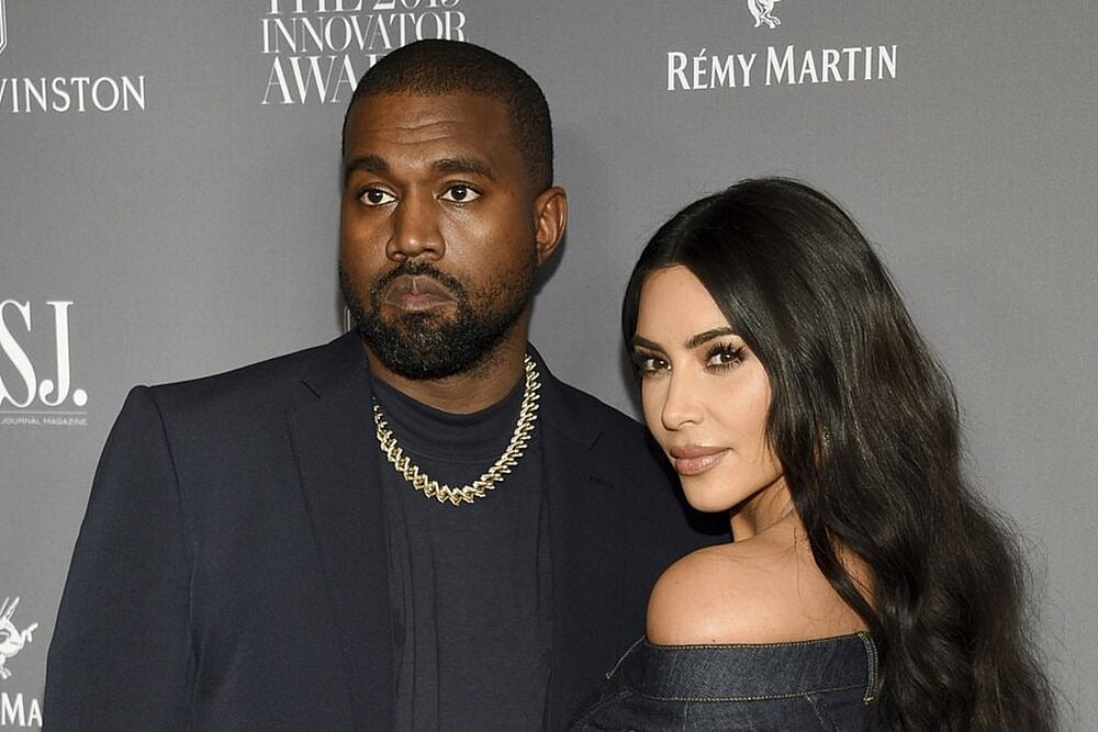 Kanye West and Kim Kardashian