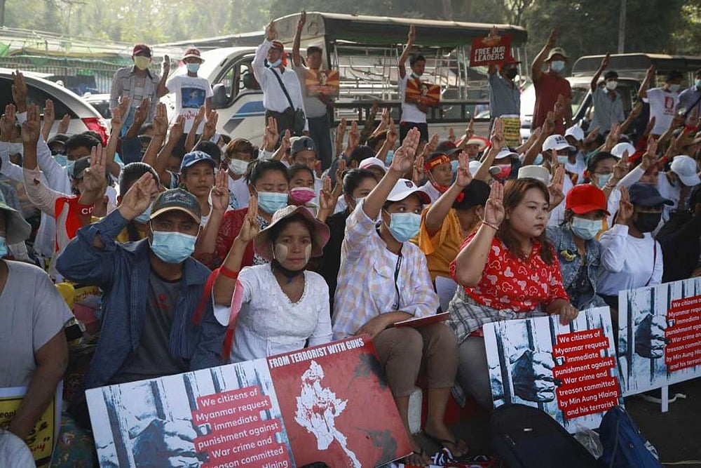 Myanmar Protesters Injured As Police Escalate Use Of Force
