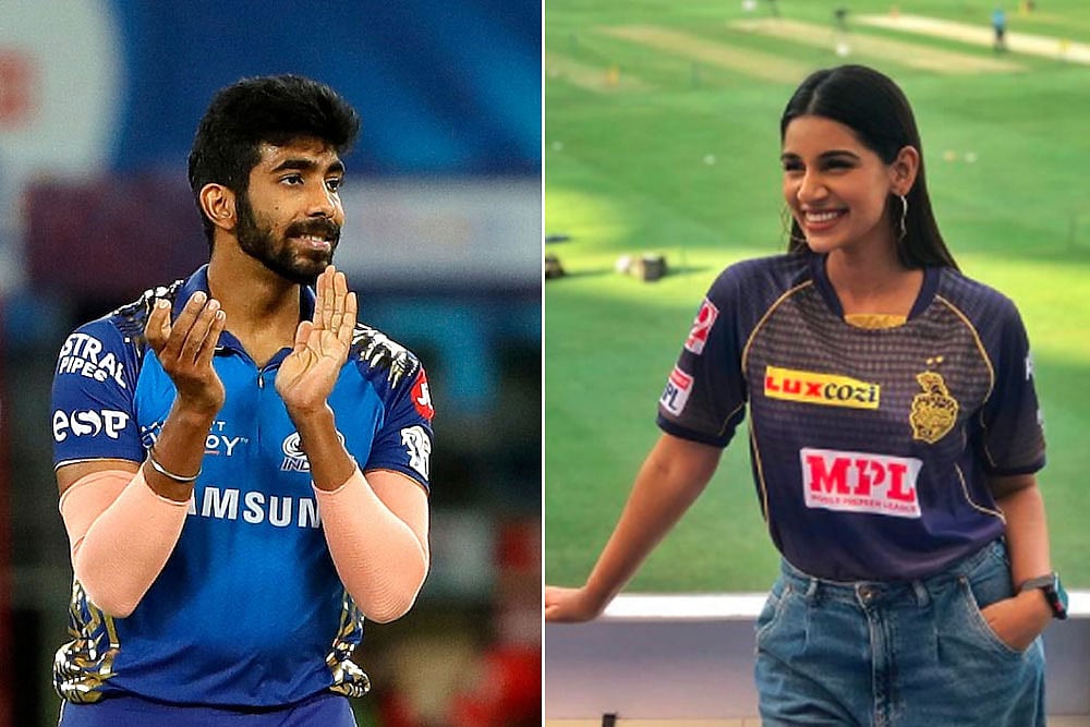Jasprit Bumrah and Sanjana Ganesan