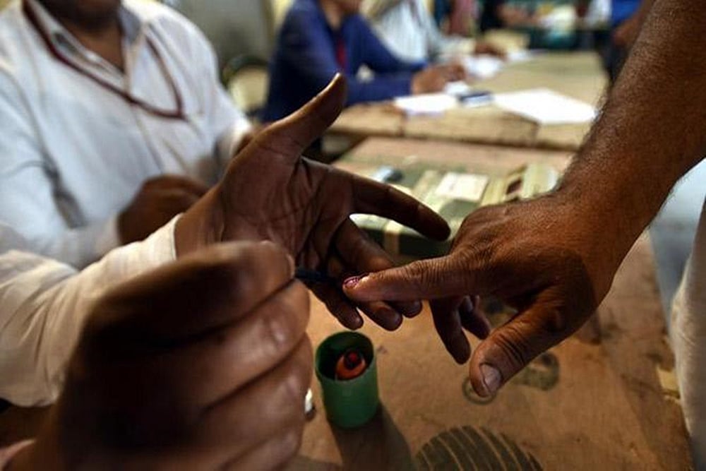 Elderly citizens exercise their Home Voting rights