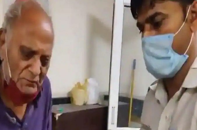 Watch: Selfless Delhi Constable Rescues 80-Year-Old Covid Patient Abandoned By Family