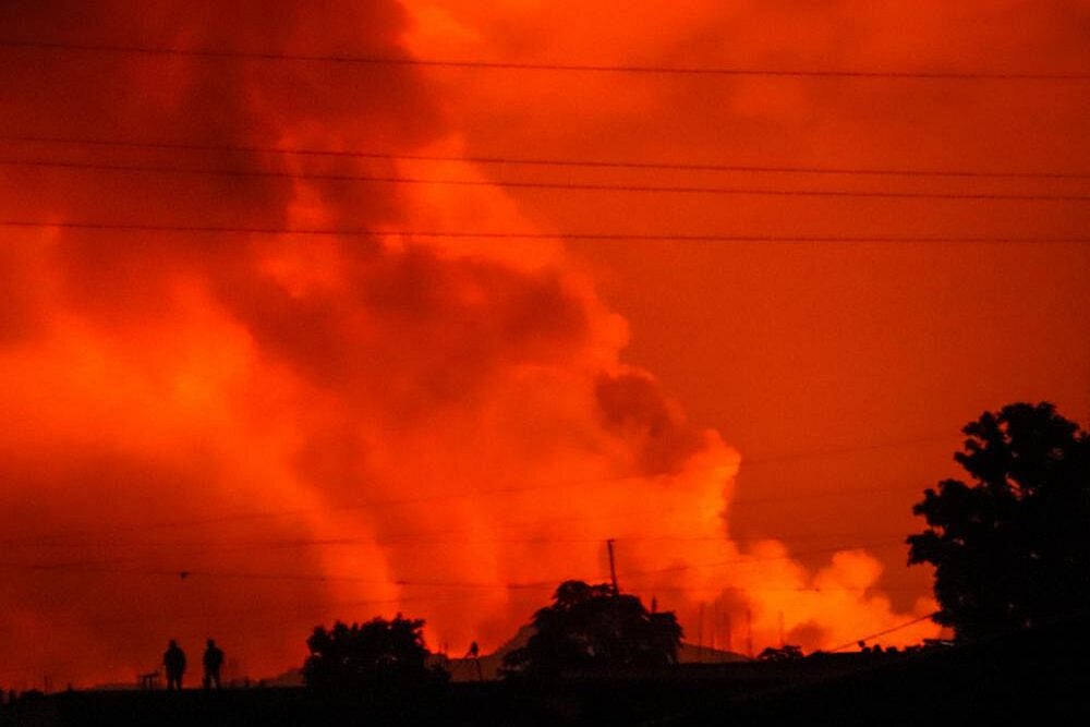 Watch: Volcano Unexpectedly Erupts In Congo's Goma City, Thousands Of Residents Flee