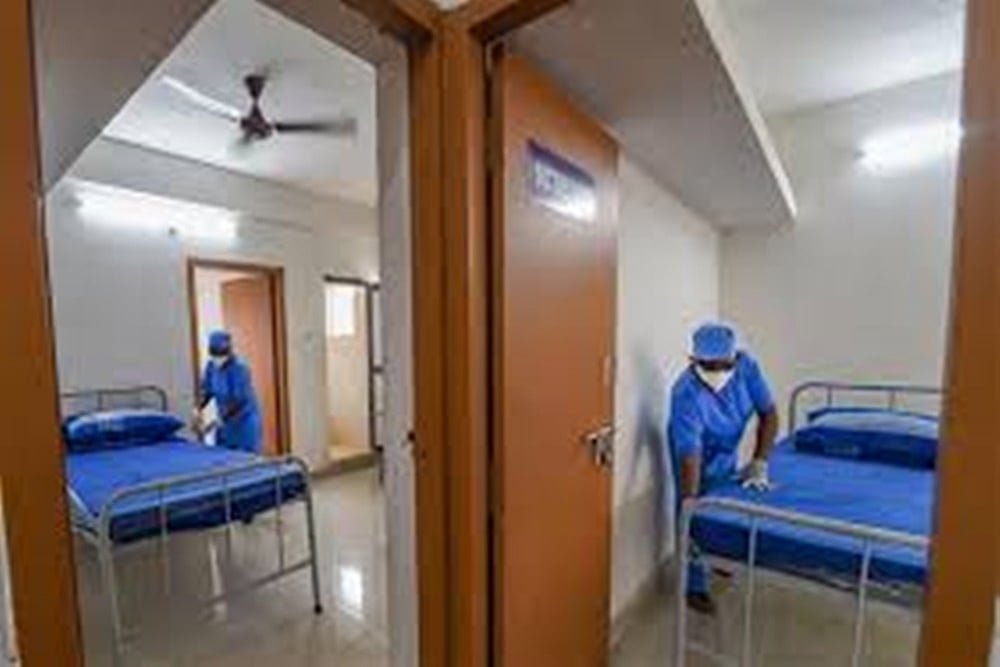 A representative image of a hospital bed. 