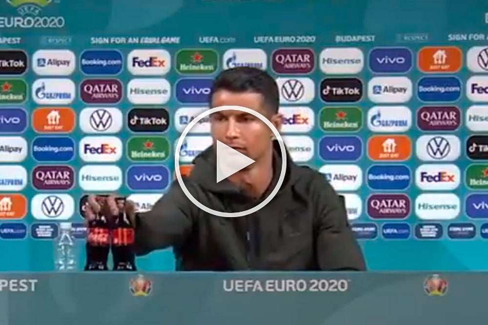 Why Cristiano Ronaldo Has Hurt Coca-Cola's Billion-Dollar Business During Euro 2020 - See Video