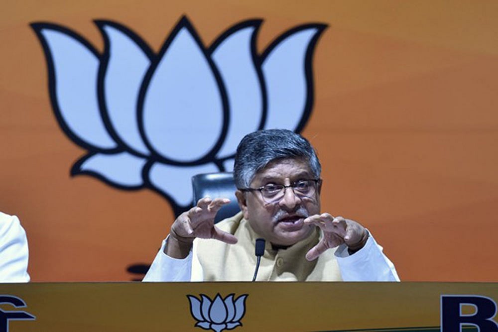Profit-Making Social Media Firms Shouldn’t Lecture India On Democracy: Ravi Shankar Prasad