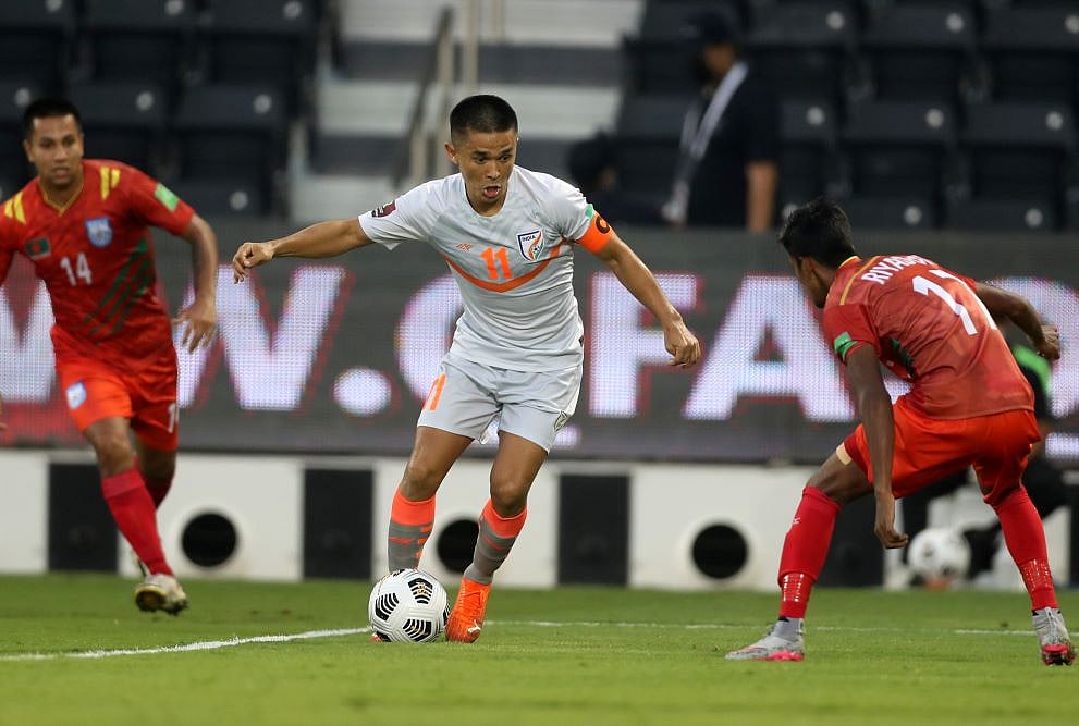 2022 FIFA World Cup Qualifiers: Sunil Chhetri's Brace Vs Bangladesh Gives India First Win