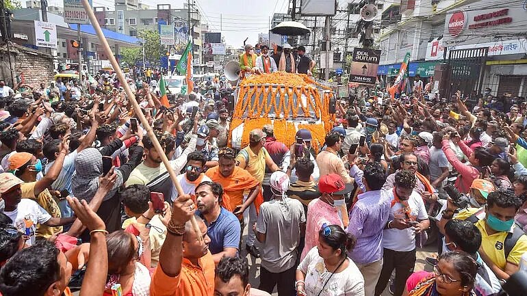 Hundreds Walk In Religious Rally Flouting COVID-19 Protocols In Madhya Pradesh