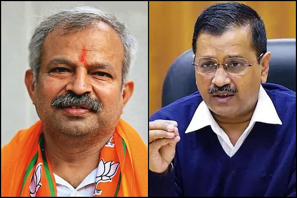 Delhi BJP Leaders Sit On Dharna Near CM Residence To Demand Removal Of Satyendar Jain And Manish Sisodia