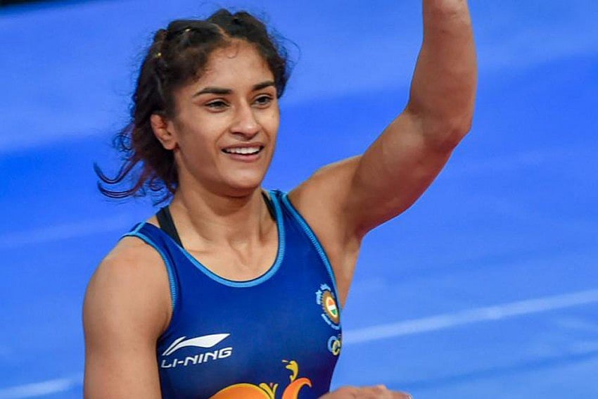 Indian Wrestler Vinesh Phogat. - File 