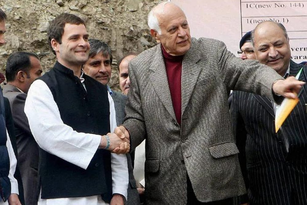 Rahul Gandhi Meets Former J&K CM Farooq Abdullah Over Dinner In Srinagar