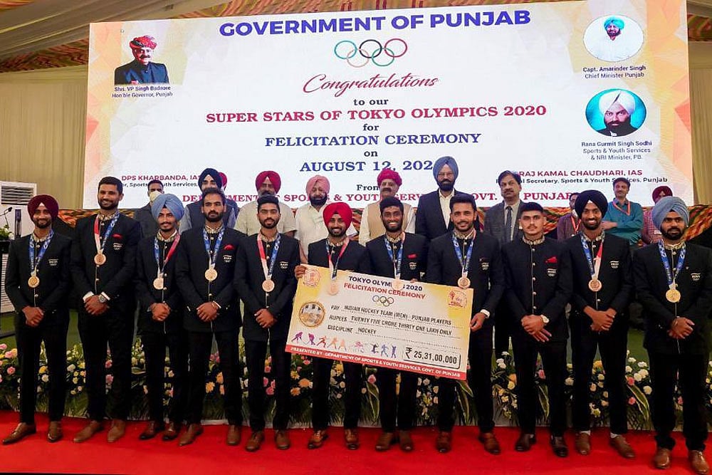 Tokyo Olympians From Punjab Honoured, Rs 28.36 Crore Handed To 20 Athletes