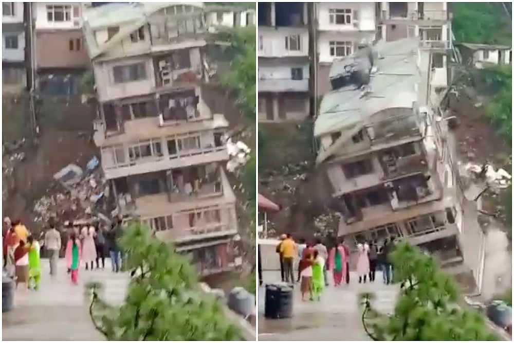 Watch: 8-Storey Shimla Apartment Collapses Like House Of Cards In Front Of Residents