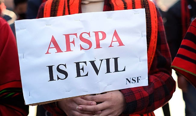 Representative image- Protests Against AFSPA