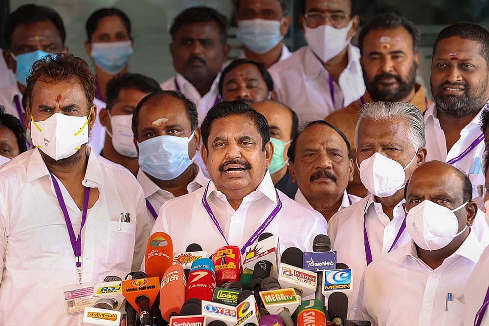 Palaniswami Hits Out At DMK Government For Mishandling Tamil Nadu