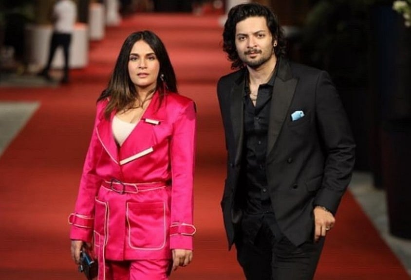 Bollywood actress Richa Chadha and actor Ali Fazal. 