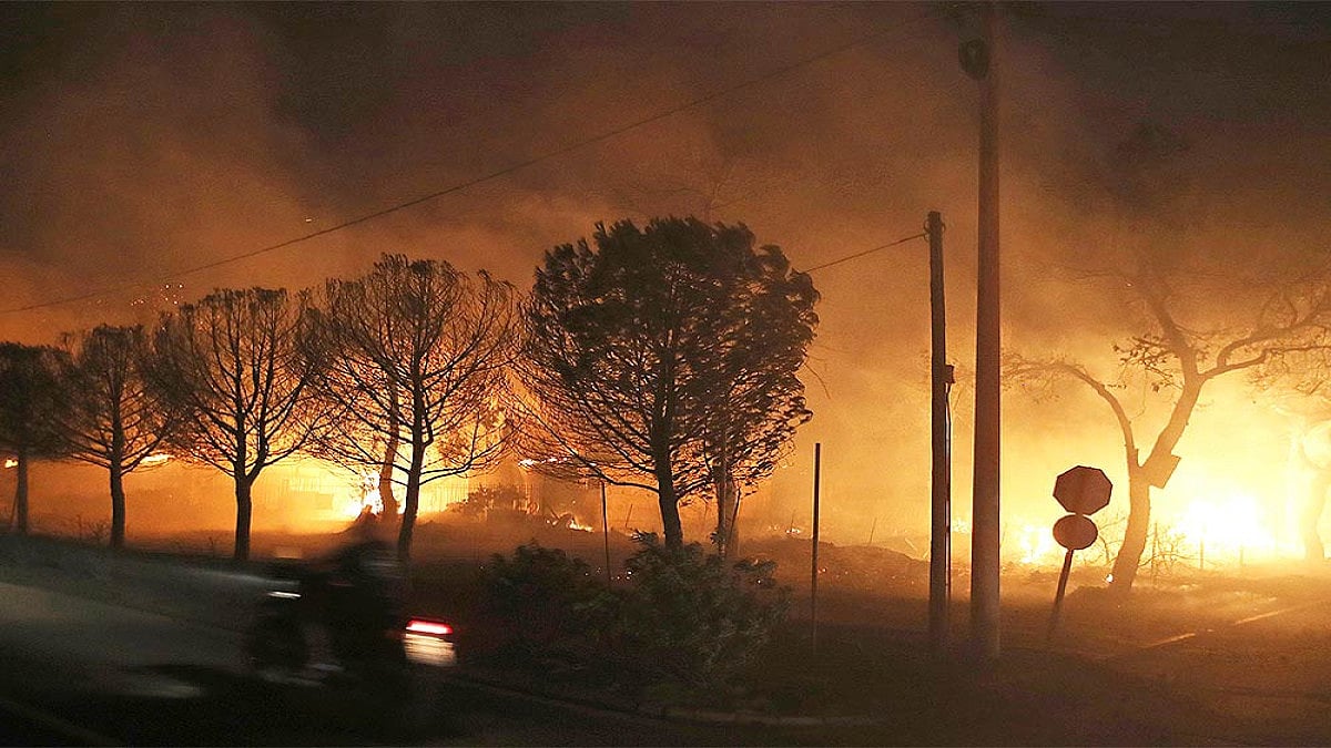 Fire Damages Homes In Southern Greece; More Blazes Active
