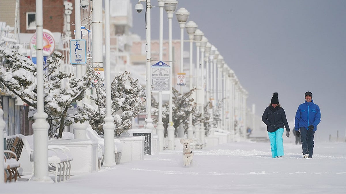 Maryland, Rhode Island, Boston Covered In Snow After Strong Noreaster Storm Swept Across East Coast