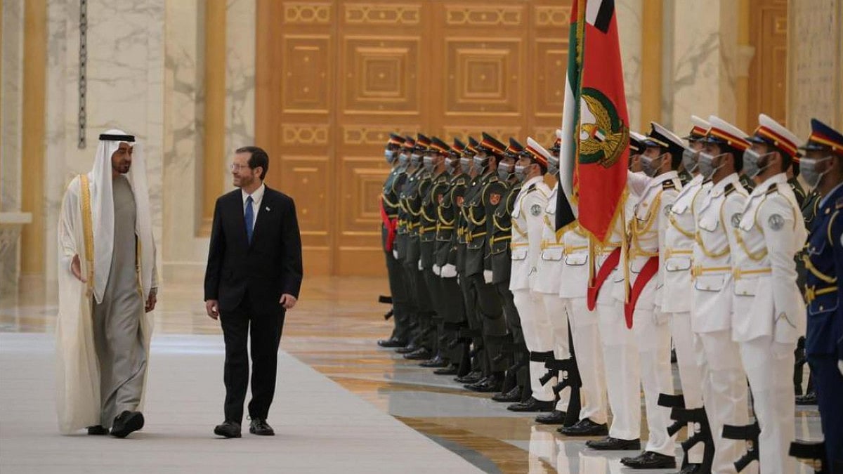 Issac Herzog, the President of Israel is visiting UAE