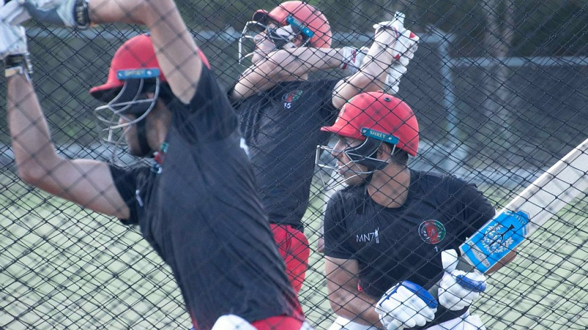 Afghanistan batters sweat it out at the nets ahead of ICC U-19 World Cup semifinal tie vs England.
