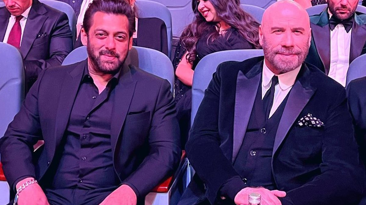 Salman Khan with John Travolta