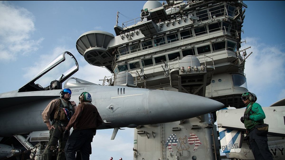 USS Abraham Lincoln aircraft carrier in the Arabian Sea.(Representational image)