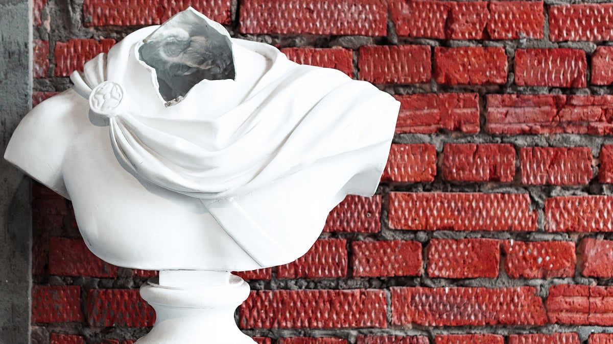 Headless statue