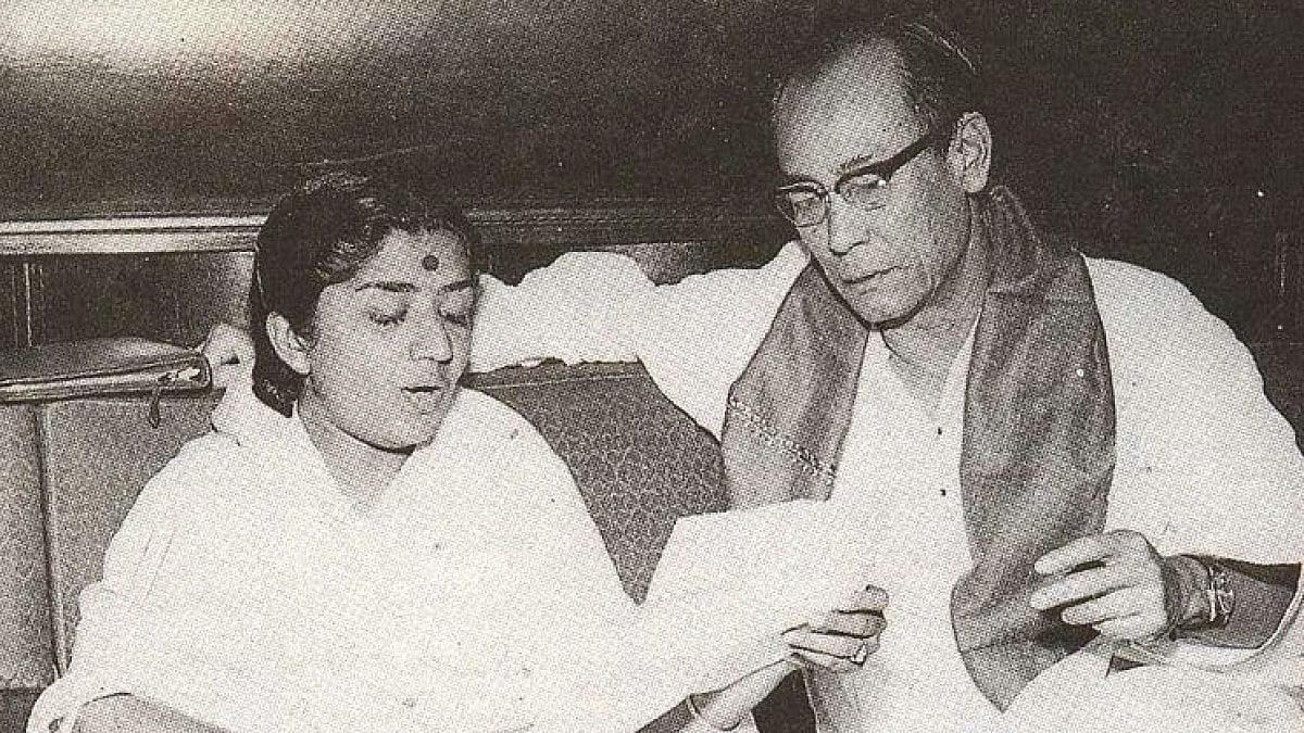 Lata Mangeshkar and SD Burman.