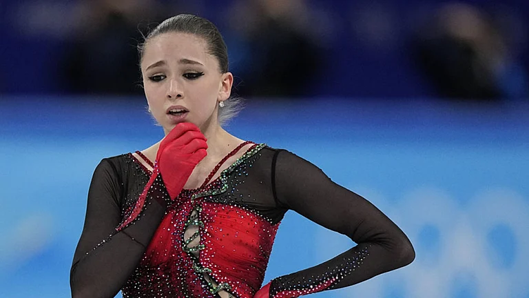 Valieva's sample was reportedly obtained before she won the European championship last month. - null