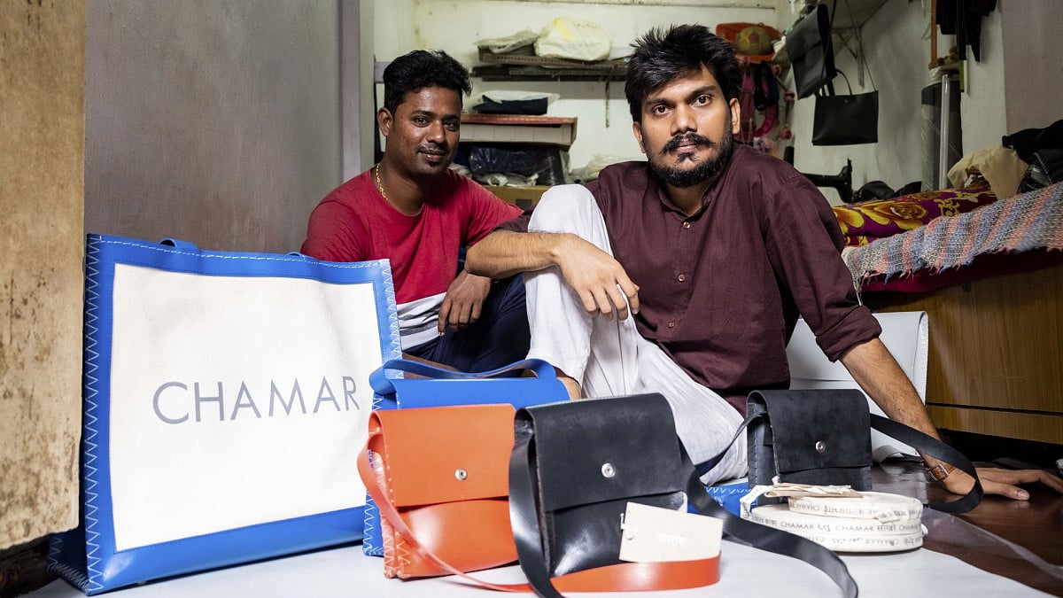 Sachin Sakhare and Sunil Rajbhar of Chamaar Studio are struggling to make ends meet