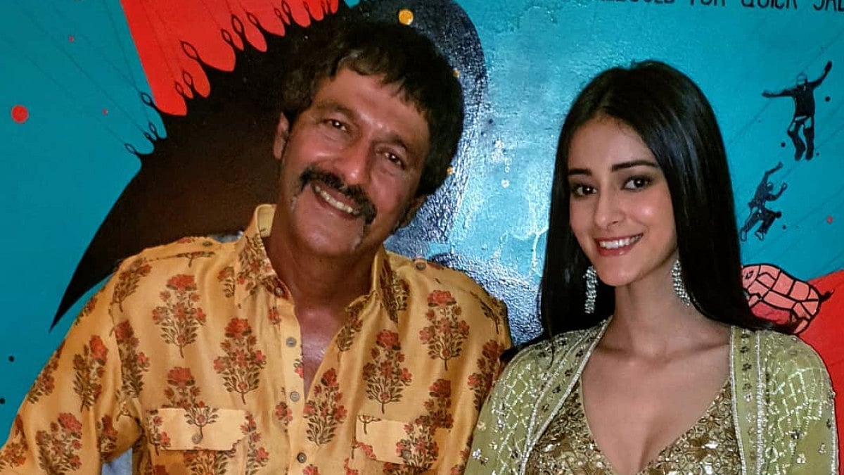 Chunky Panday with Ananya Panday