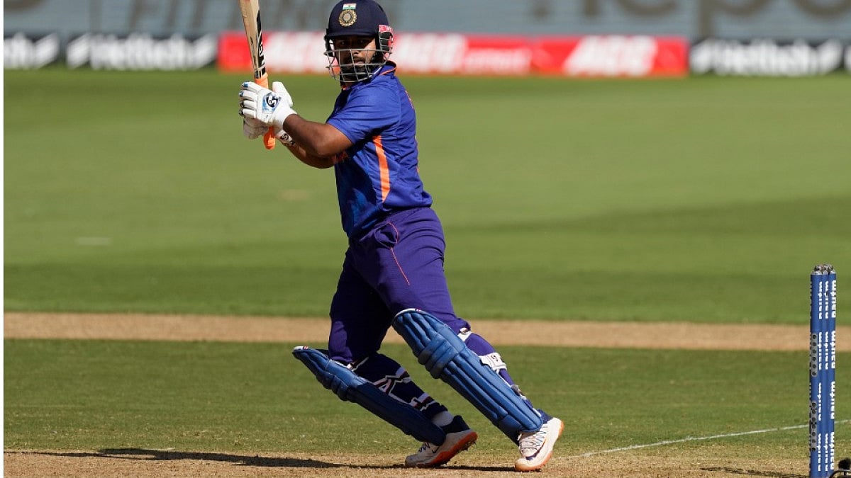 India's Rishabh Pant in action against West Indies in the 3rd ODI in Ahmedabad on Friday.   - null
