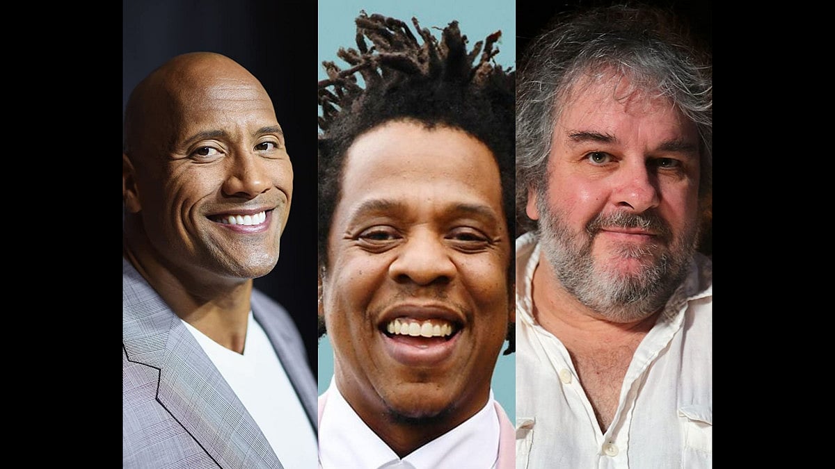 Dwayne Johnson, Jay-Z, Peter Jackson