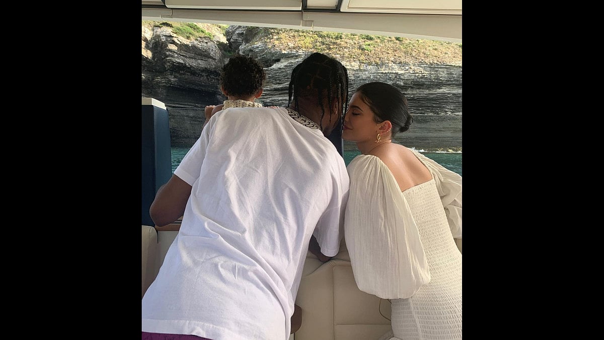 Kylie Jenner and Travis Scott With Their Baby