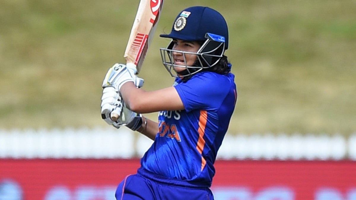 India batter Yastika Bhatia in action against New Zealand in the first ODI against New Zealand. 