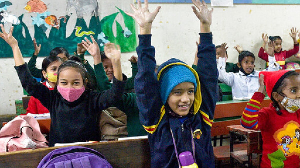 Schools reopen for all classes in Delhi
