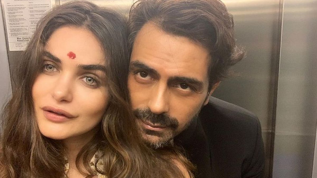 Arjun Rampal with Gabriella Demetriades