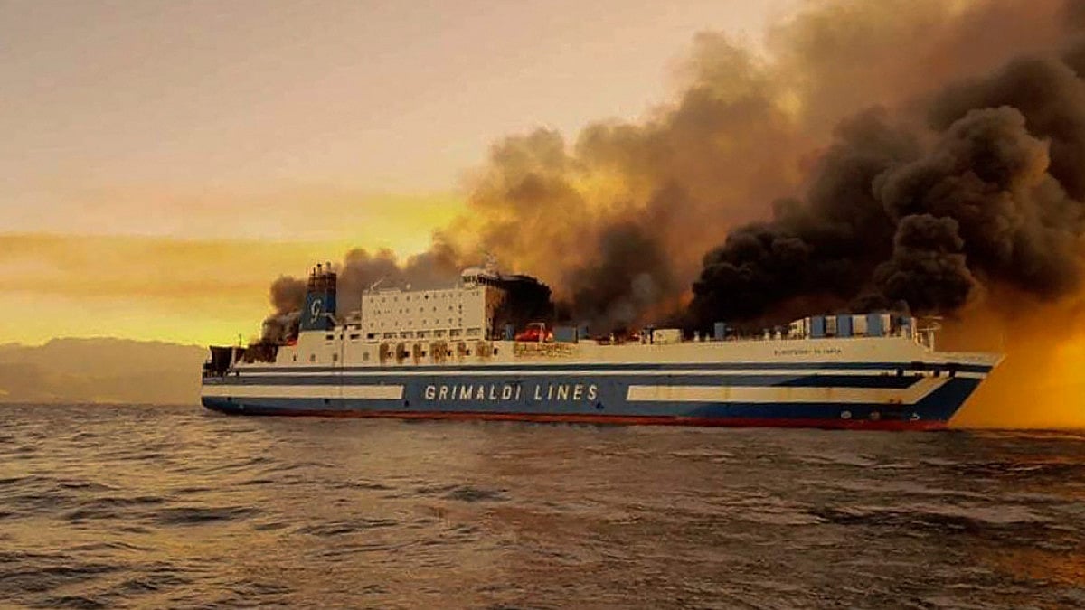 Greece Ferry Fire