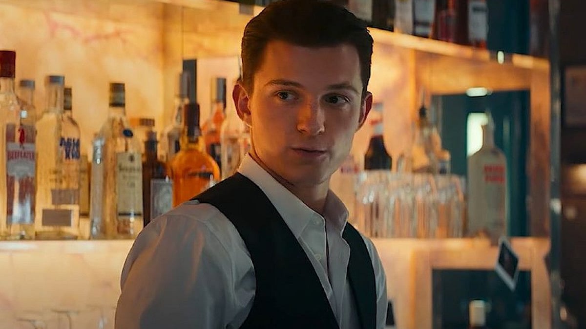 Tom Holland in a still from the film 'Uncharted'