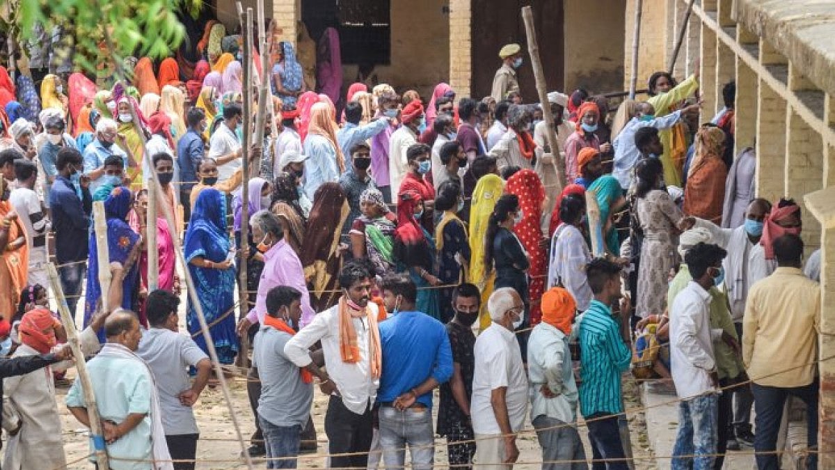 Voting in Uttar Pradesh.