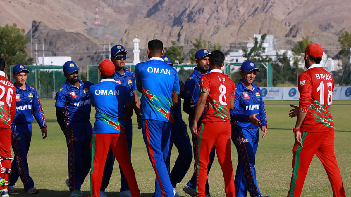 Oman bowled out the Philippines for 36, then overhauled the target in just 29 balls.
