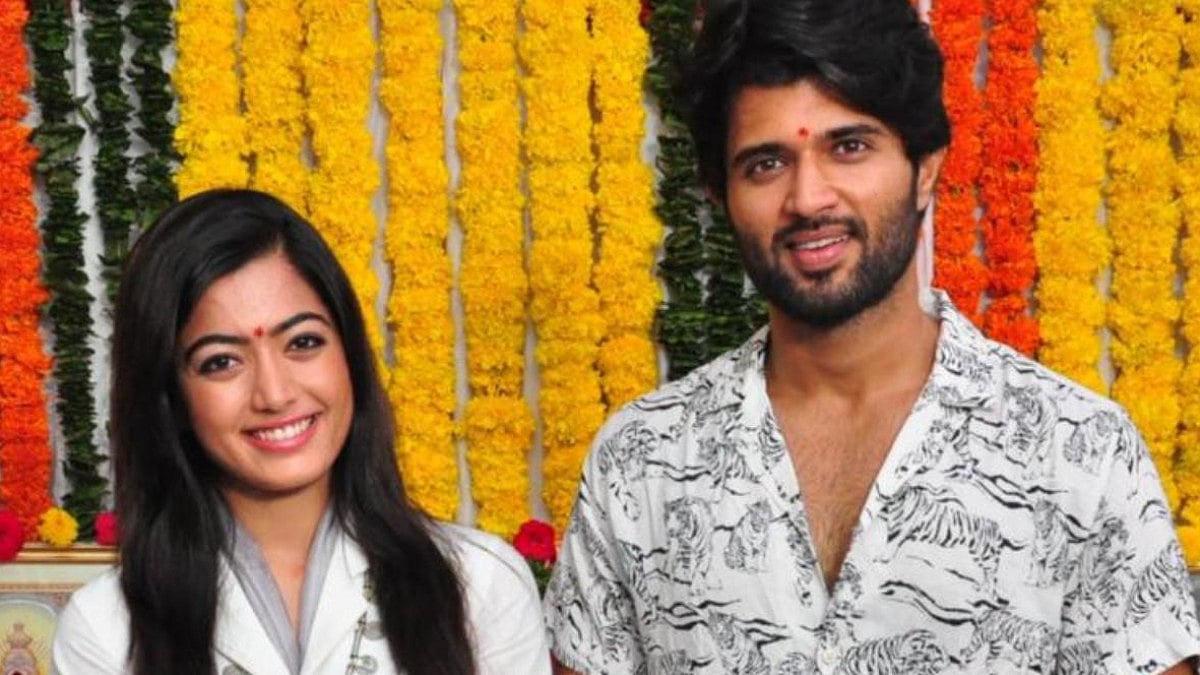 Vijay Deverakonda with Rashmika Mandanna 