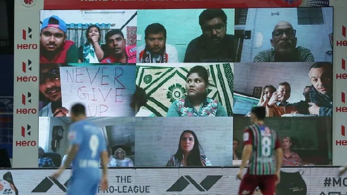 The last ISL game which featured spectators was the second semi-final in 2019-20 season.