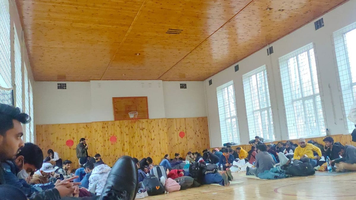 Indian students stuck at a school in Kyiv, Ukraine