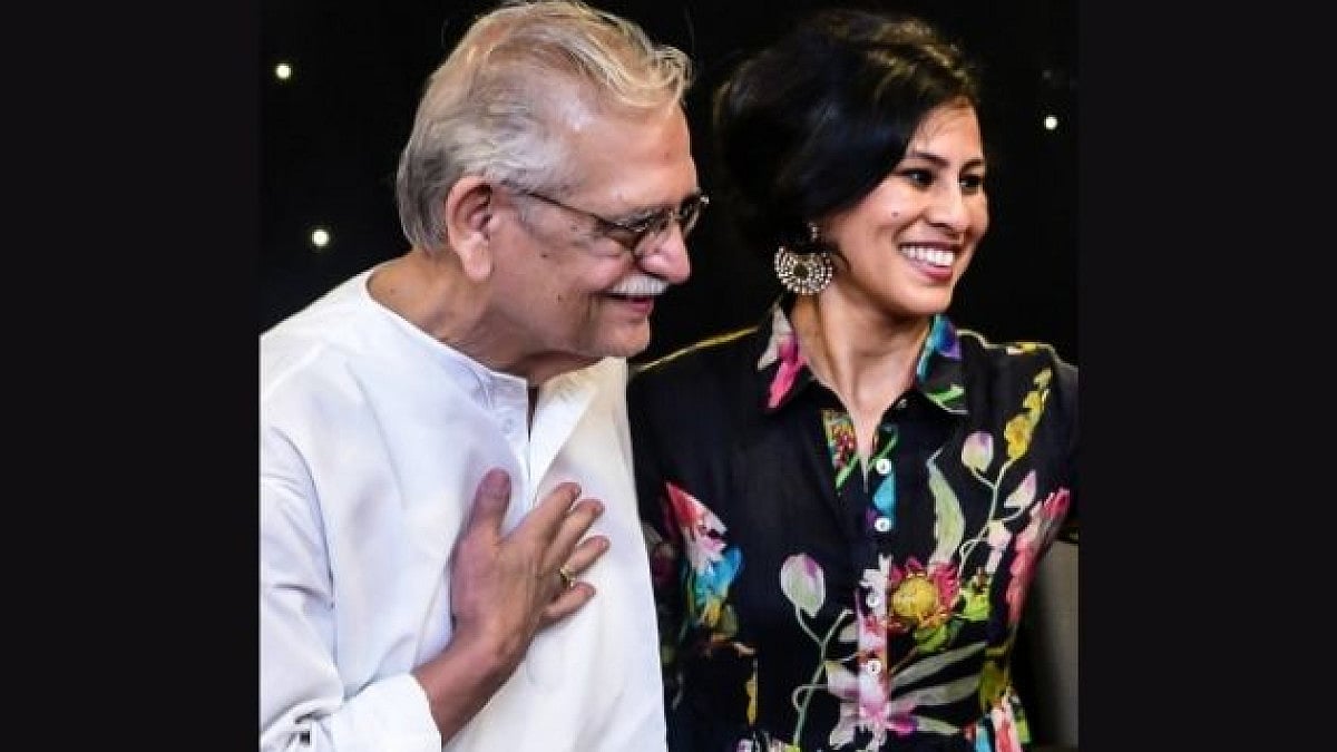 Shailja Chandra with Gulzar. 