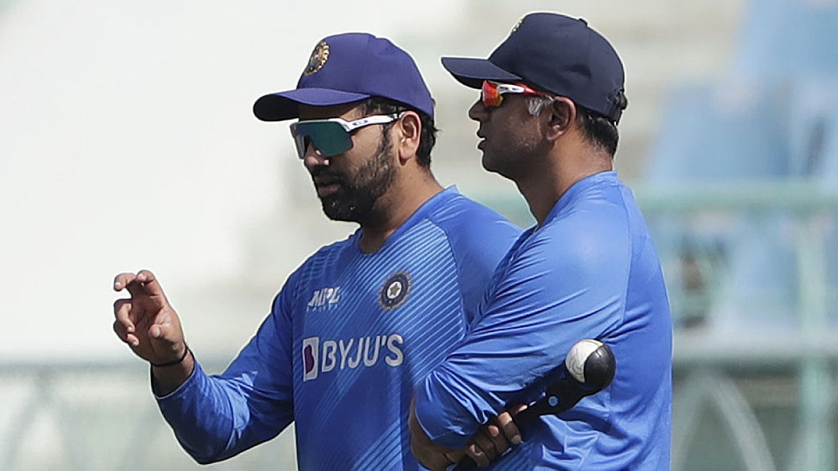 Rohit Sharma, left, and Rahul Dravid setting a new template for the Indian cricket team.