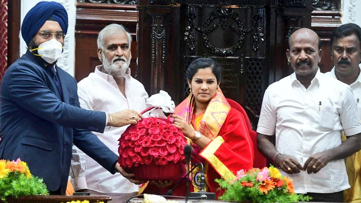 R Priya's swearing-in as Mayor of Chennai