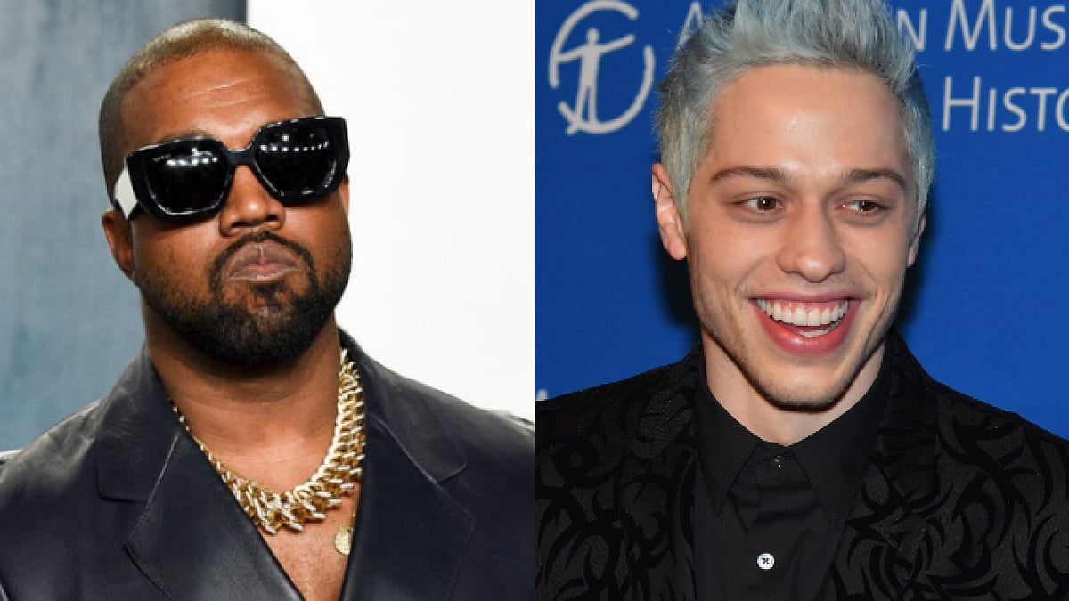 Rapper Kanye West and comedian Pete Davidson