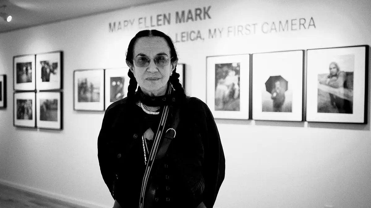 Photographer Mary Ellen Mark attends the Leica Store Los Angeles sneak preview.